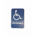 Don-Jo Handicap ADA Blue Bathroom Sign HS907006